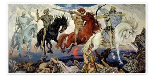 Los cuatro jinetes del apocalipsis de Victor Mikhailovich Vasnetsov Bridgeman Images