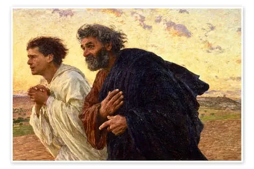 Los discípulos Pedro y Juan de Eugene Burnand Bridgeman Images