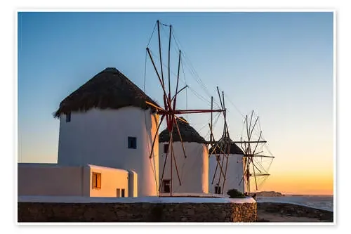 Los famosos molinos de viento de Mykonos II de Matteo Colombo