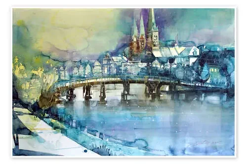 Lübeck, painter angle de Johann Pickl