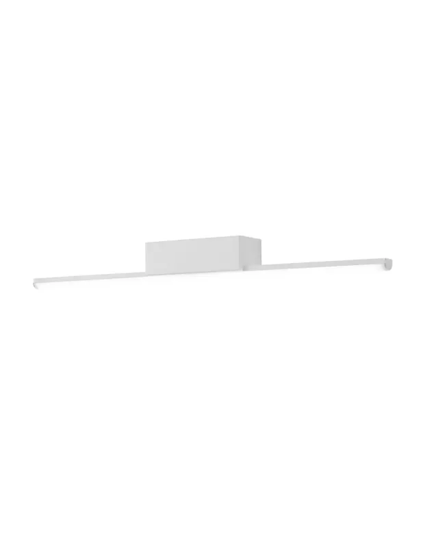 Luz para Espejo Baño Aluminio Blanco