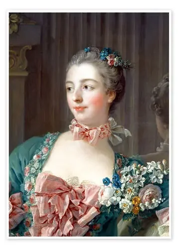 Madame de Pompadour (detalle) de François Boucher ARTOTHEK