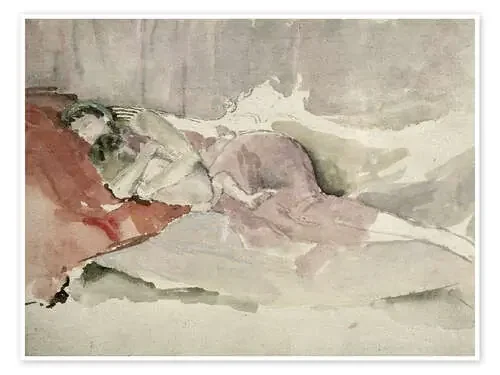 Madre e hijo en un sofá de James Abbott McNeill Whistler Bridgeman Images