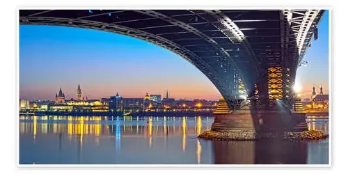 Mainz Germany with rhine bridge de FineArt Panorama