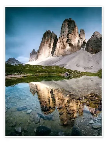 Majestic Three Peaks (Tre Cime di Lavaredo) mountains in the Dolomites, Italy de Matteo Colombo