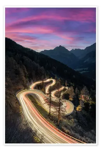 Maloja Pass in Switzerland in the evening de Michael Valjak