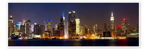 Manhattan skyline with Times Square at night Editors Choice