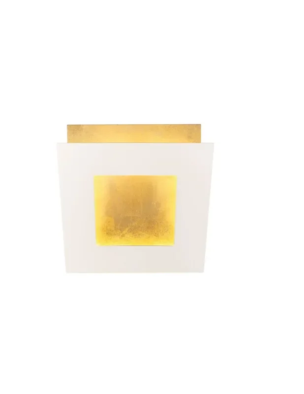 Mantra Dalia Aplique Blanco Oro 14 cm