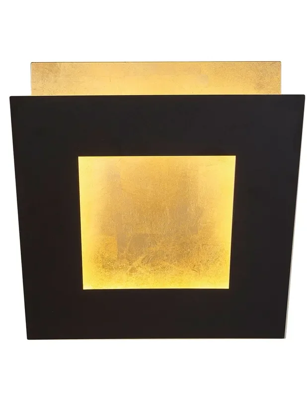Mantra Dalia Aplique Negro Oro 40 cm