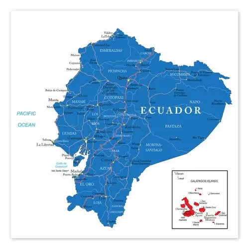 map Ecuador Editors Choice