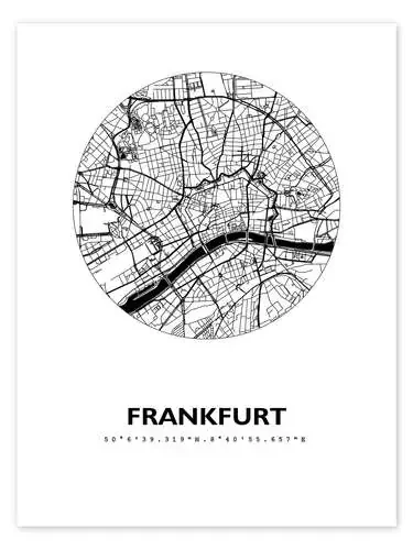 Mapa de Frankfurt, círculo de 44spaces