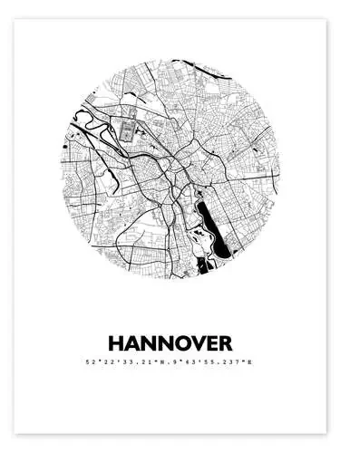 Mapa de Hannover, círculo de 44spaces
