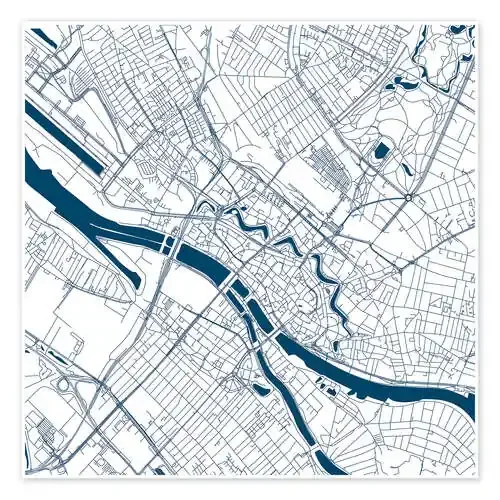 Mapa de la ciudad de Bremen I de 44spaces