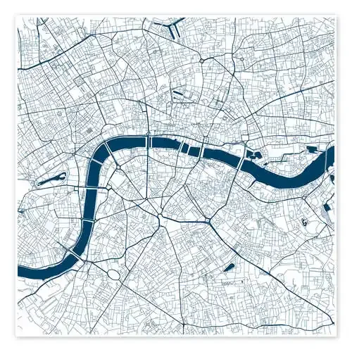 Mapa de la ciudad de Londres I de 44spaces