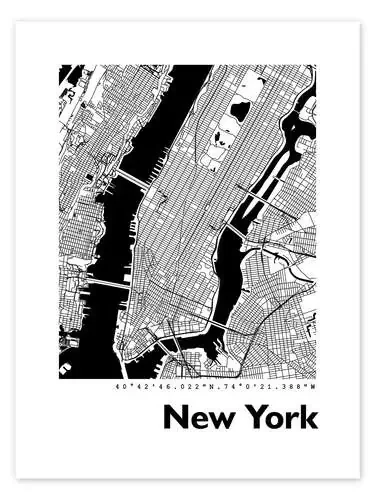 Mapa de la ciudad de Nueva York de 44spaces