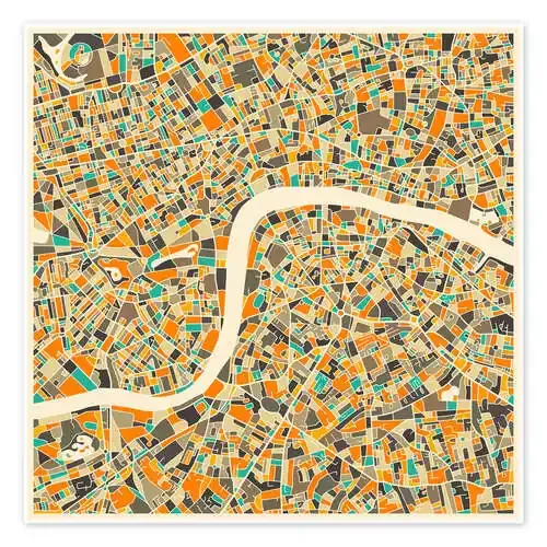 Mapa de Londres de Jazzberry Blue