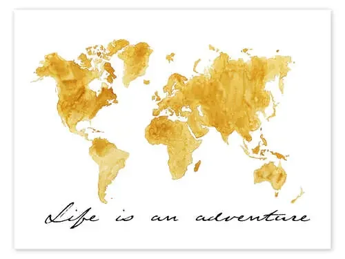 Mapa del mundo dorado de Nadine Conrad
