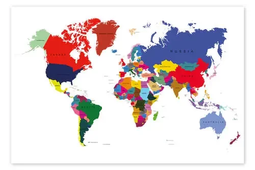 Mapa del mundo (inglés) II Editors Choice