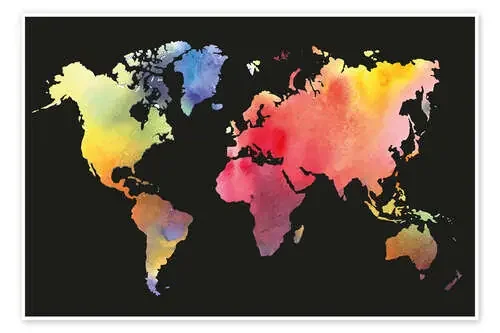 Mapa en acuarela Editors Choice