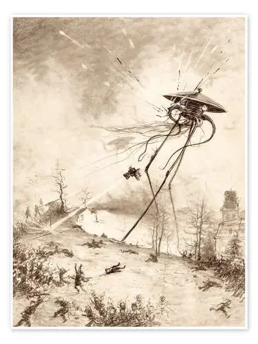Martian Fighting Machine Hit by Shell de Henrique Alvim Correa Master Collection