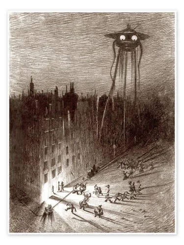 Martian Viewing Drunken Crowd de Henrique Alvim Correa Master Collection