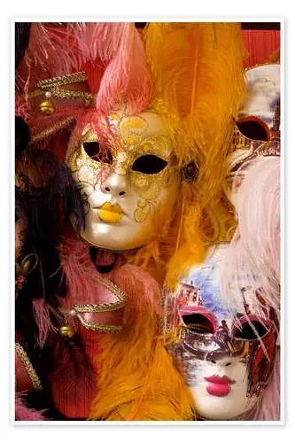 Máscaras de carnaval coloridas de Bill Bachmann Danita Delimont