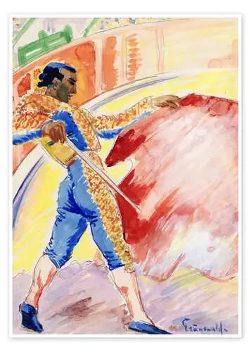 Matador and the bull de Isaac Grünewald Master Collection