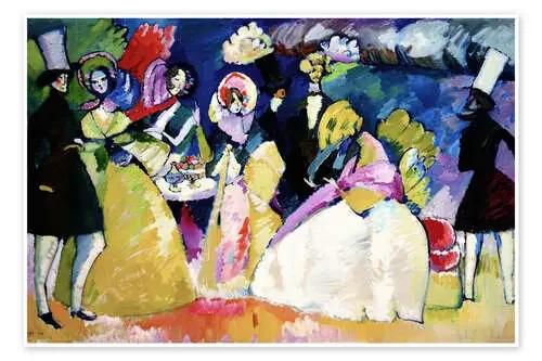 Meeting in Crinolines de Wassily Kandinsky Master Collection