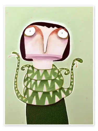 Merle Wysocki with her spitting cobras de Lacaluna