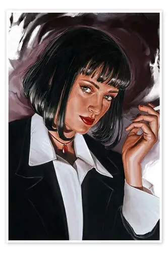 Mia Wallace fumando, Pulp Fiction de Dmitry Belov