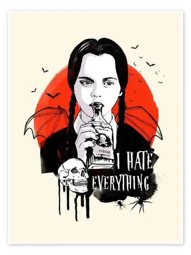 Miércoles, Familia Addams de 2ToastDesign