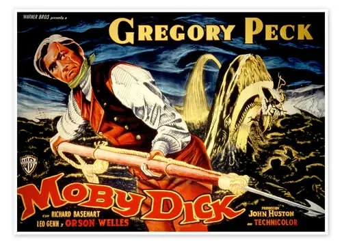 MOBY DICK, Gregory Peck, 1956 Everett Collection