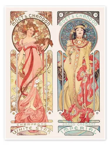 Moet & Chandon de Alfons Mucha Master Collection