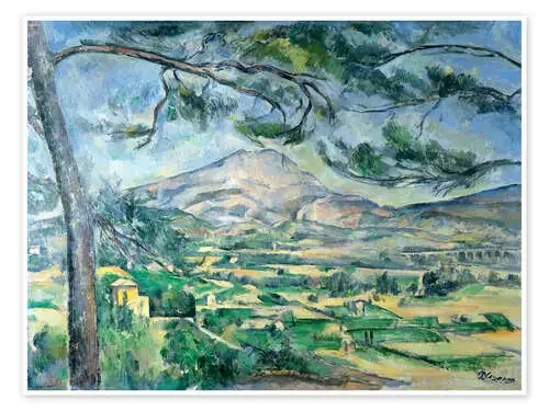 Mont Sainte-Victoire with Large Pine de Paul Cézanne Master Collection