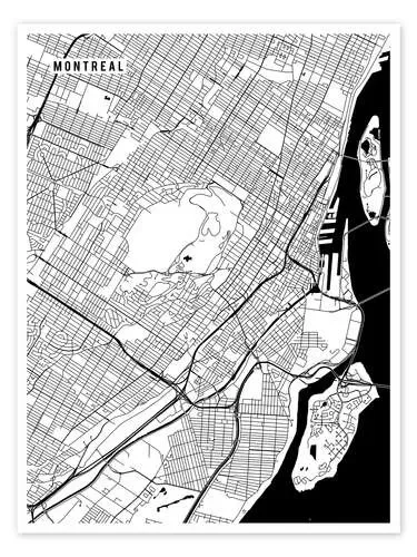 Montreal Canada Map de Main Street Maps