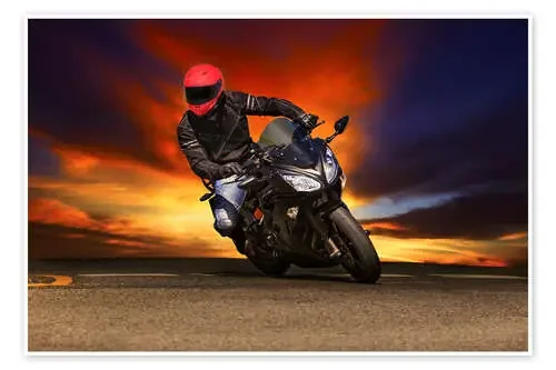 Motociclista en una curva Editors Choice