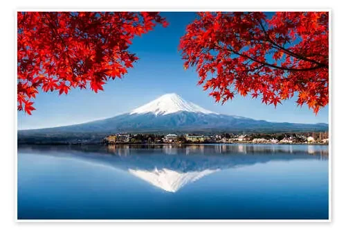 Mount Fuji Behind Lake Kawaguchiko I de Jan Christopher Becke