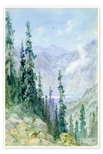 Mountainous landscape de Gustave Doré Bridgeman Images