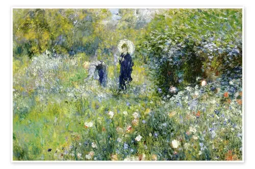 Mujer con sombrilla en el jardín de Pierre-Auguste Renoir Master Collection