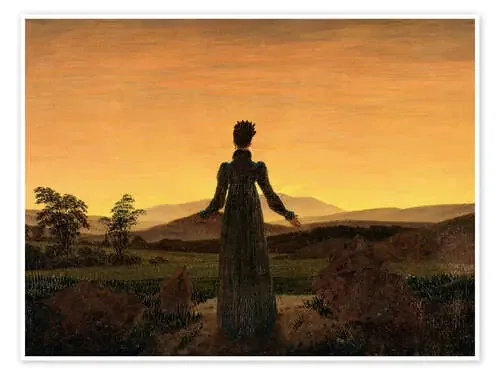 Mujer en el sol de la mañana de Caspar David Friedrich Master Collection