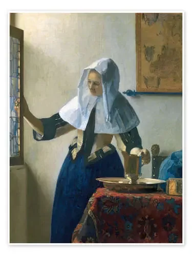 Mujer joven con jarra de agua de Jan Vermeer Master Collection