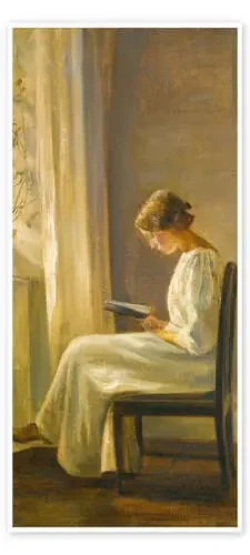 Mujer leyendo de Carl Holsøe Master Collection