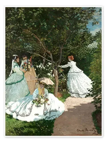 Mujeres en el jardín de Claude Monet Master Collection