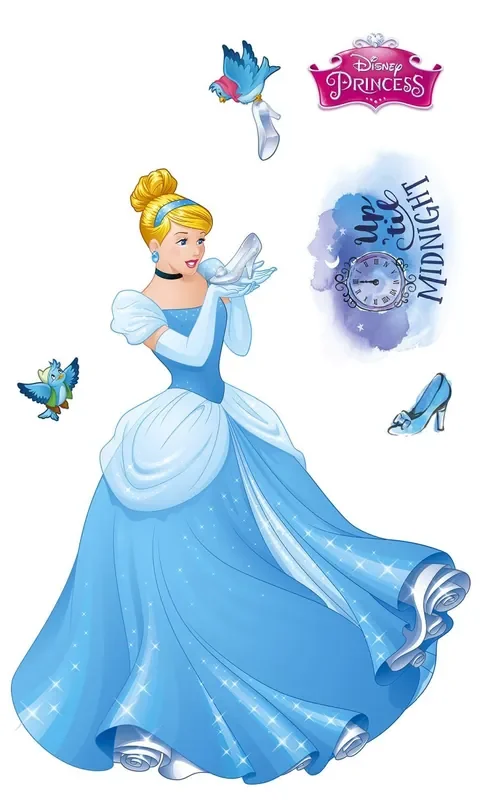 mural decorativo autoadhesivo cenicienta xxl azul de Disney – 612430