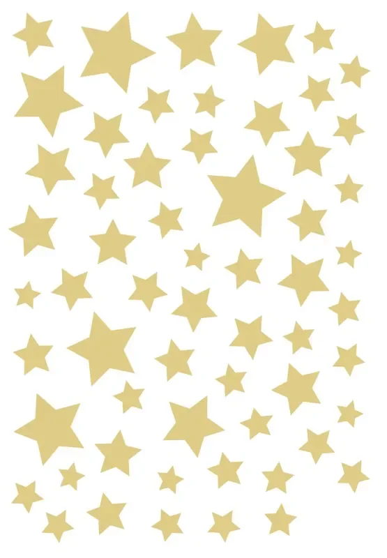 mural decorativo autoadhesivo cielo estrellado amarillo de ESTAhome – 156120