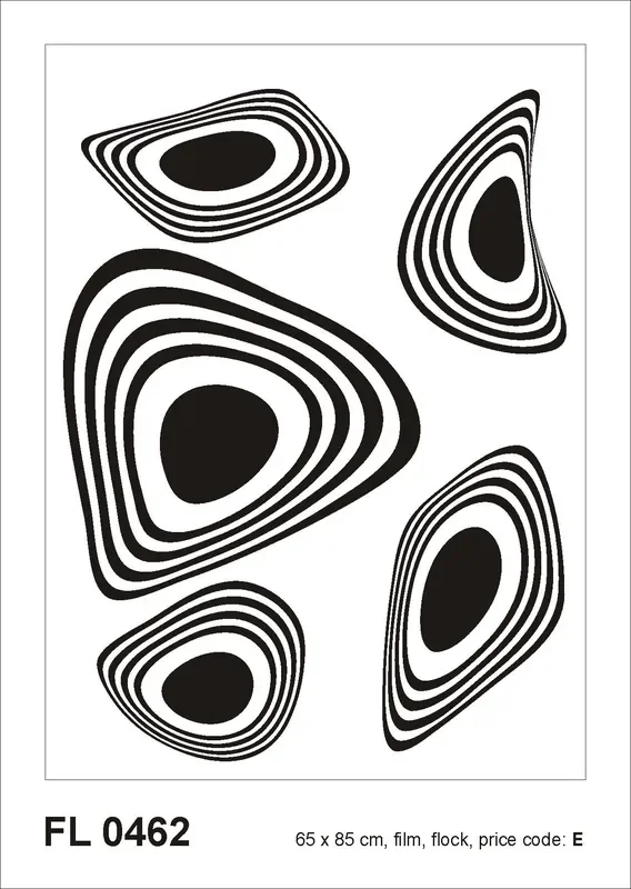 mural decorativo autoadhesivo diseño abstracto blanco y negro de Sanders & Sanders – 600288