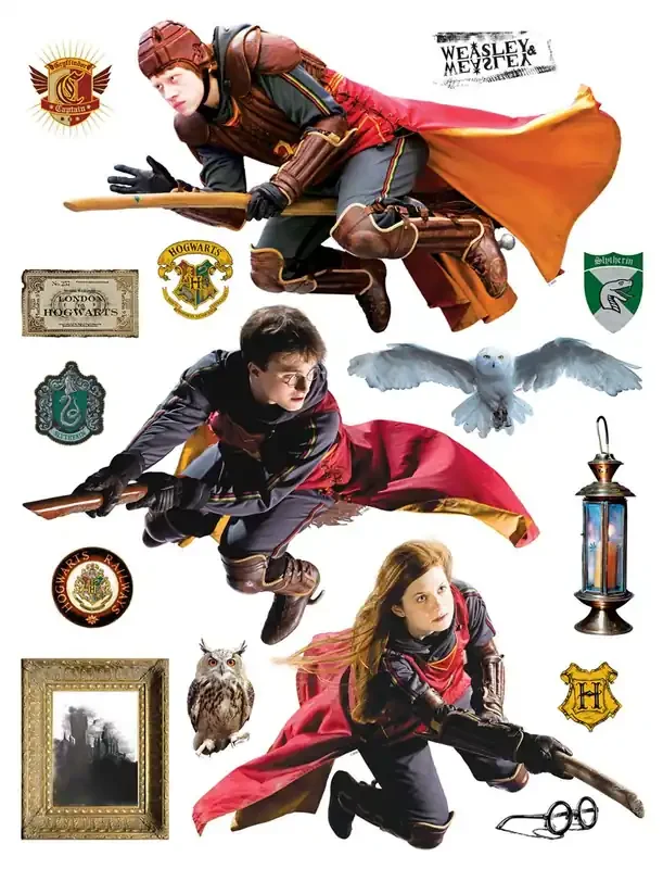 mural decorativo autoadhesivo Harry Potter gris y rojo de Sanders & Sanders – 601358