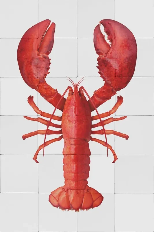 mural decorativo autoadhesivo langosta rojo de ESTAhome – 159035