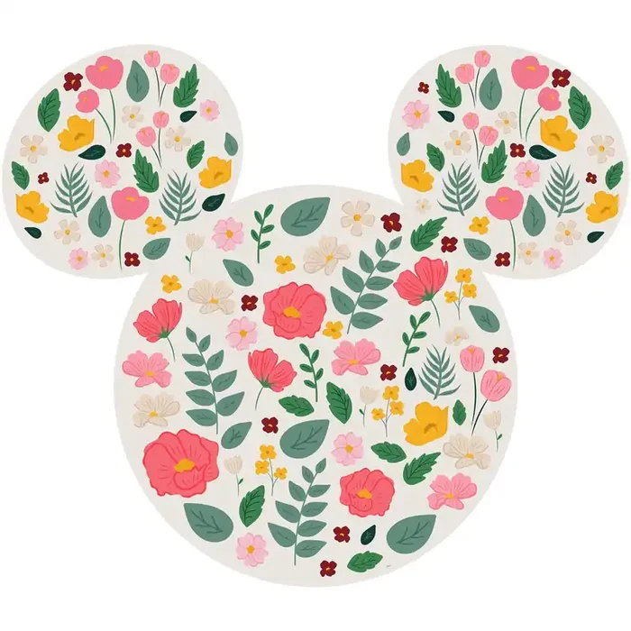 mural decorativo autoadhesivo Mickey Mouse rosa, verde y amarillo de Disney – 612717