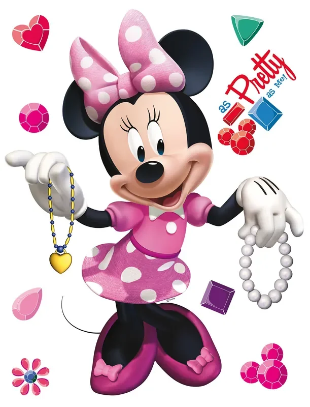 mural decorativo autoadhesivo Minnie Mouse rosa de Disney – 600185